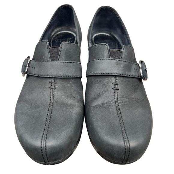 Dansko Women’s Tamara Grey Black Nubuck Slip On Clogs Size 40 US 9.5/10 - Picture 7 of 11